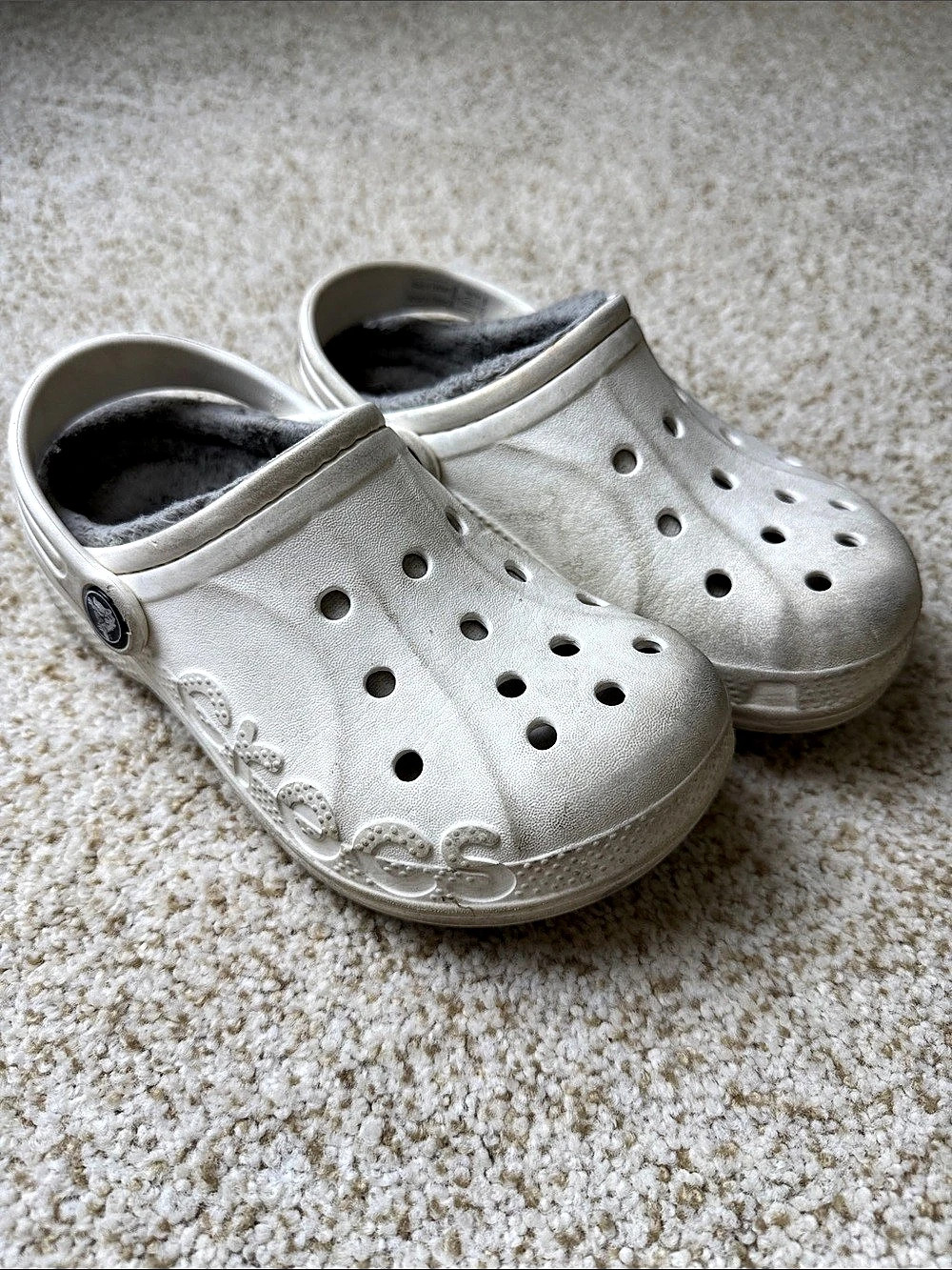 Crocs Mammoth Luxe Lined Clog White US 13